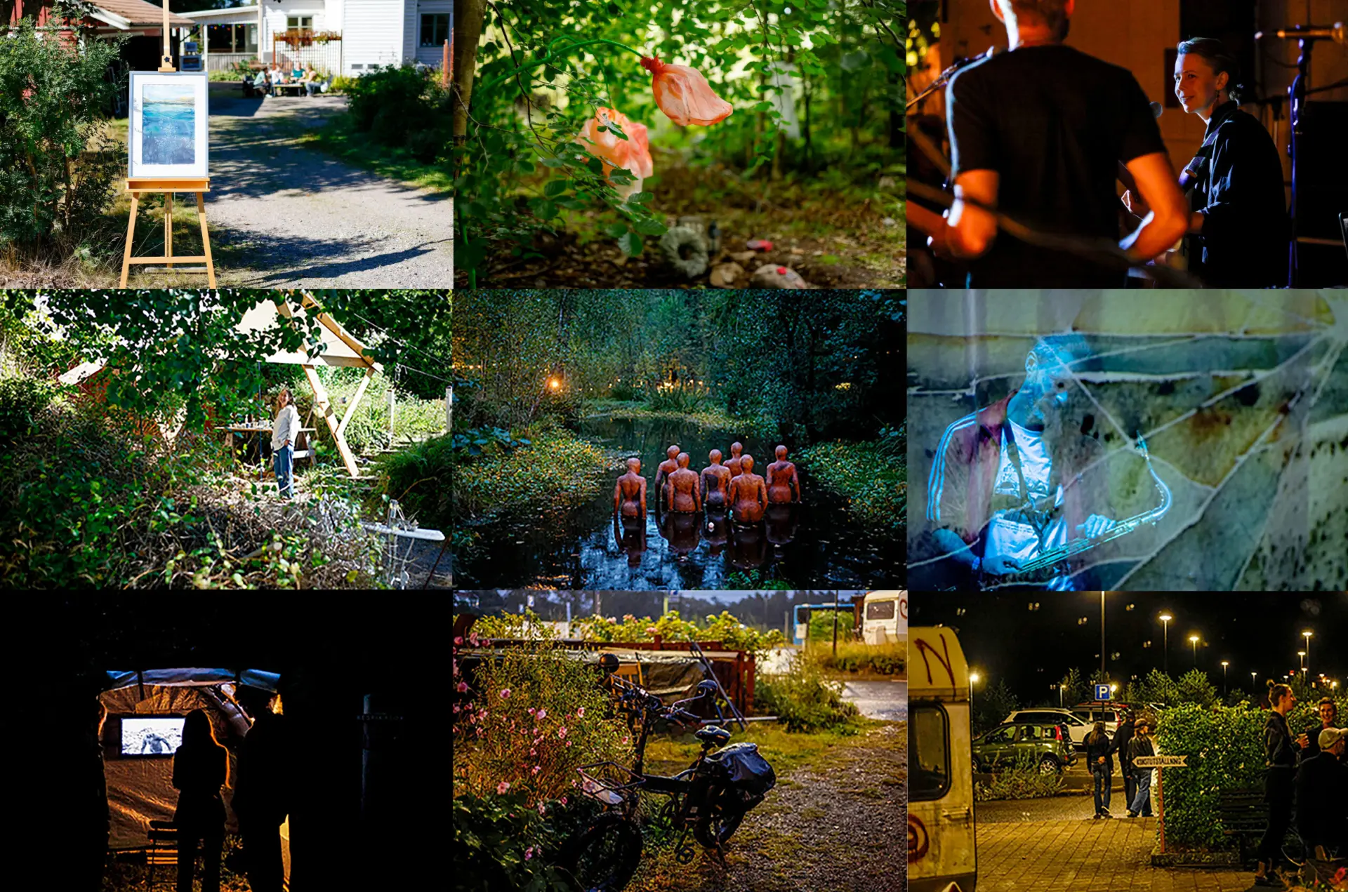 Bildkollage från Norsesunds konst- och kulturfestival